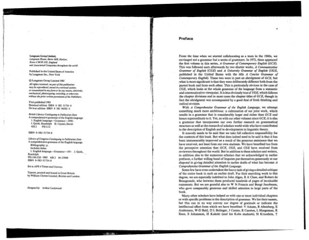 TÉLÉCHARGER GRATUIT A UNIVERSITY ENGLISH OF GRAMMAR QUIRK GRAMMAR UNIVERSITY QUIRK TÉLÉCHARGER GRATUIT ENGLISH A OF